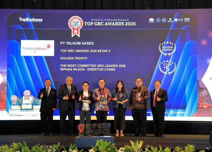 Raih Golden Trophy dan The Most Committed GRC Leader 2026, Telkom Akses Perkuat Tata Kelola, Manajemen Risiko