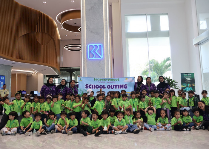 Tumbuhkan Budaya Menabung, BRI Bandung Asia Afrika Sambut Kunjungan Edukasi Ratusan Siswa PG-KG Sequoia School