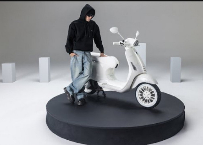 Limited Edition! Vespa Justin Bieber Hadir dengan Desain Serba Putih yang Menawan Bikin Jadi Pusat Perhatian 