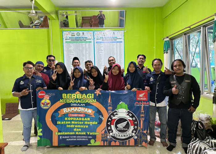  Ikatan Motor Honda Indramayu Gelar Kopdargab dan Santunan Anak Yatim