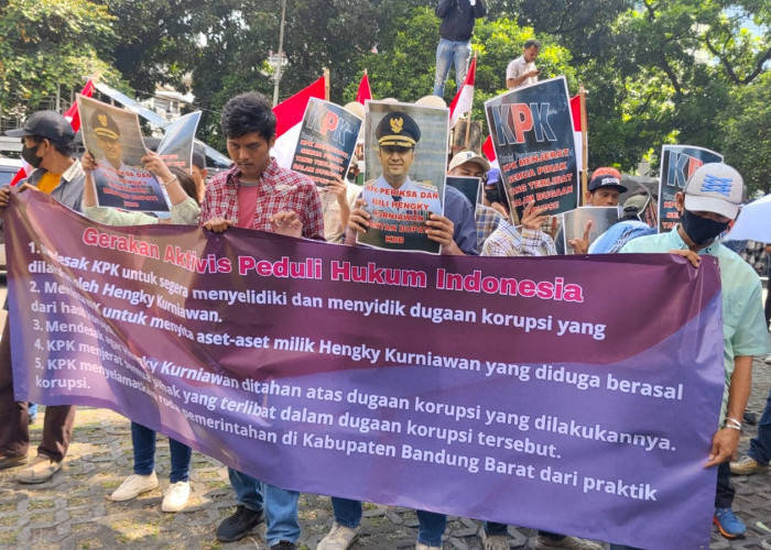 GAHPI Gelar Aksi di KPK Desak Hengky Kurniawan Diperiksa