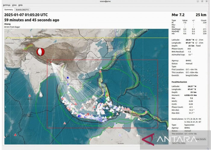 Korban Tewas Akibat Gempa Dahsyat di Tibet China Bertambah jadi 126 Orang