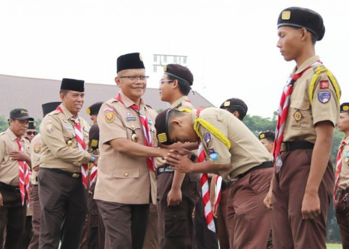 Bekasi Lepas 180 Anggota Pramuka Menuju Raimuna XIV Jawa Barat