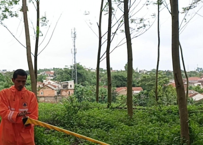 Tanah Eks Lokasi TPA Hutan Kota di Pondok Rajeg Longsor