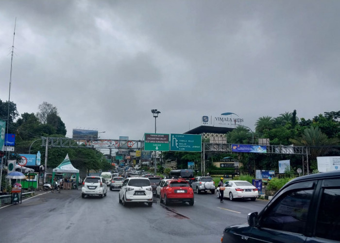 Hari Keempat Long Weekend, Puncak Diguyur Hujan dan Volume Kendaraan Alami Penurunan