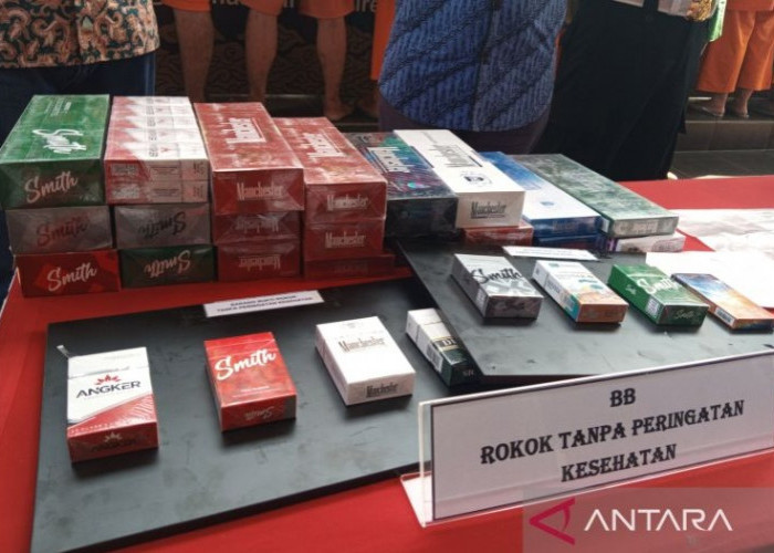 Polresta Cirebon Sita 681 Bungkus Rokok Tanpa Label Peringatan Kesehatan