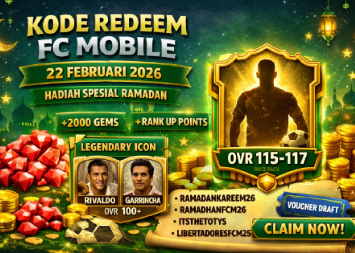 20 Kode Redeem FC Mobile Aktif 22 Februari 2026, Hadiah Spesial Ramadan Menanti