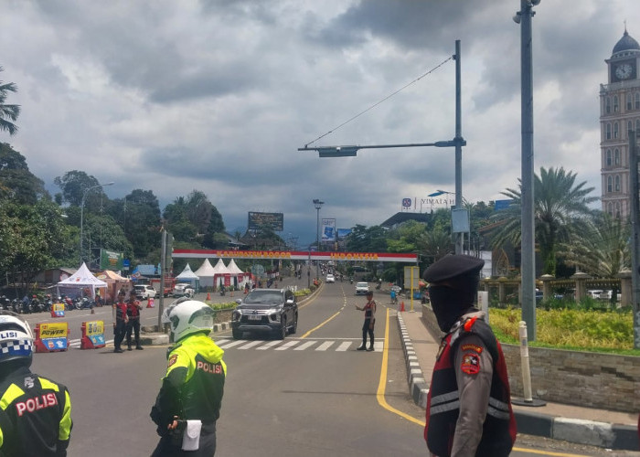 Antisipasi Kepadatan Arus Balik, Satlantas Polres Bogor Lakukan One Way Arah Bawah