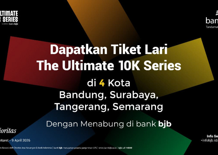 Bank bjb Hadirkan Promo Bundling Ultimate 10K, Cara Mudah Dapat Tiket Lari Sambil Menabung
