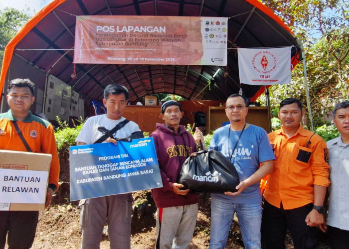 Sinergi Tanggap Bencana di Kabupaten Bandung, Bank Mandiri Distribusikan Bantuan bagi Warga Terdampak