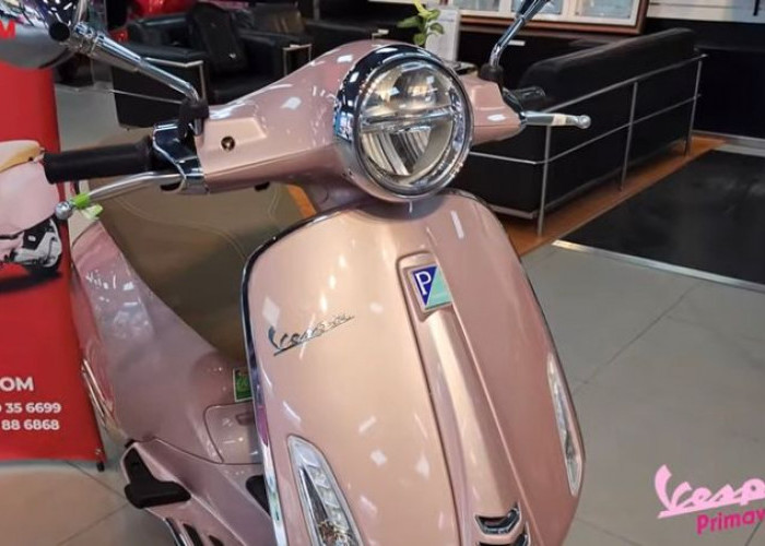 Limited Edition! Vespa Primaver Pink Rosa, Skutik Cantik dan Stylish Untuk Anak Muda Semakin Keren