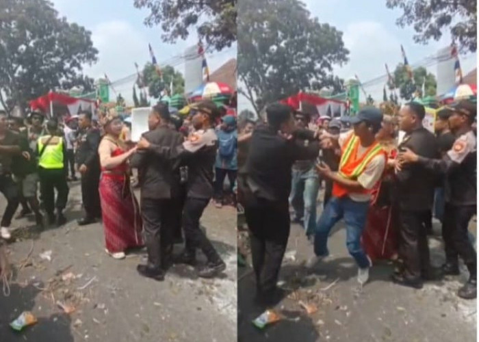 Lerai Kericuhan di Karnaval HUT RI Ke 81 di Cicalengka Bandung, Kapolsek dan Danramil Alami Luka