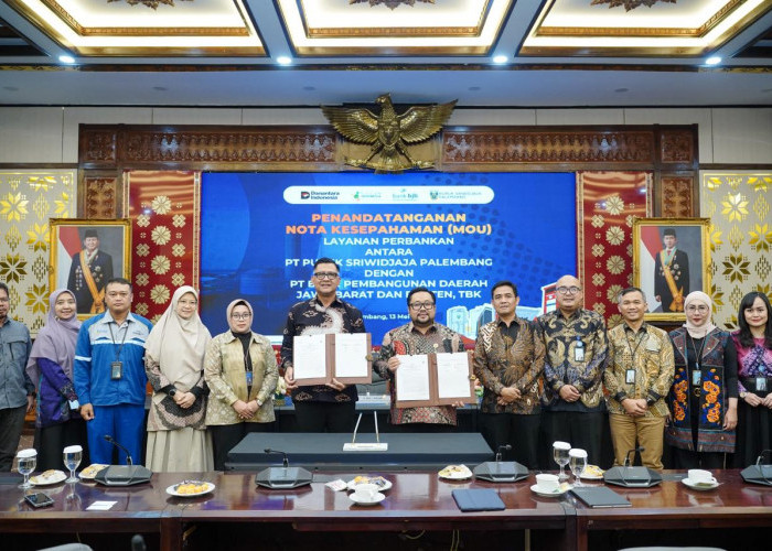 bank bjb Dan PUSRI Perkuat Sinergi Strategis Melalui Penandatanganan MoU