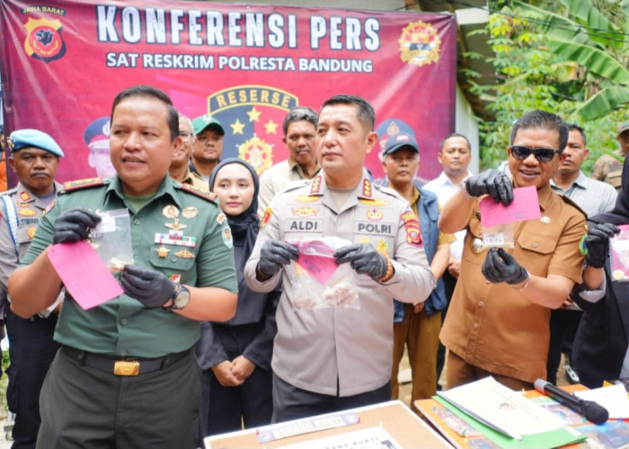 Ungkap Penambangan Emas Ilegal di Kutawaringin, Polresta Bandung Ringkus 7 Pelaku