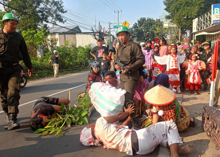 HUT ke-80 RI, Masyarakat Pondok Rajeg Pilih Tampilkan Teatrikal Pejuang Lawan Penjajah
