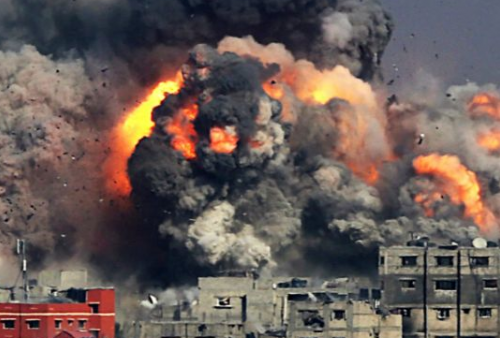 Israel Bombardir jalur Gaza, Puluhan Orang Termasuk 6 Anak-anak Tewas