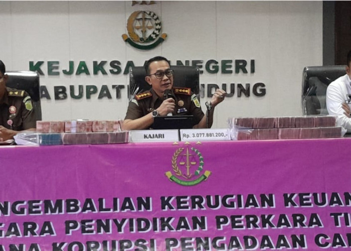 Kasus Dugaan Korupsi Dinkes KBB, Kejari Terima Pengembalian Uang Kerugian Negara Rp3 Miliar
