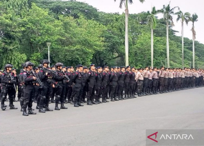 Pengamanan Aksi Bela Palestina oleh FPI di Depan Kedubes AS, 739 Personel Gabungan Dikerahkan