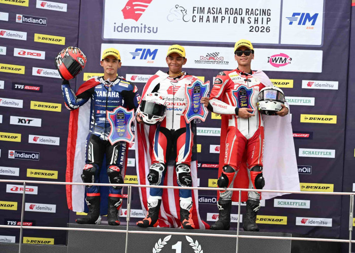 Aksi Kencang Pebalap Astra Honda Taklukkan Podium ARRC Sepang