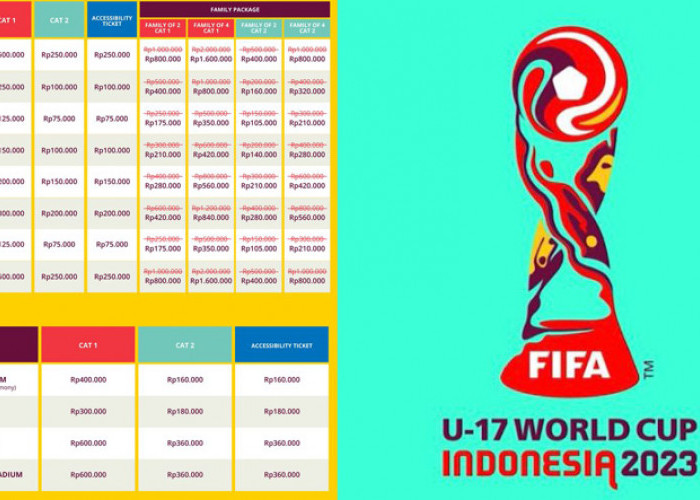 Harga dan Cara Beli Tiket Piala Dunia U-17 2023 Indonesia, Perhatikan Juga Jadwal Lengkapnya