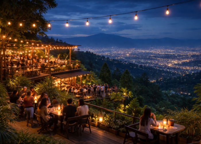 10 Cafe Bandung View Alam & City Lights 2026, Tempat Nongkrong Paling Asik