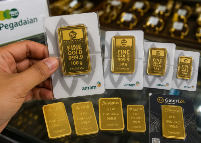 Harga Emas Antam Hari Ini 14 Mei 2026 Turun Rp21 Ribu, Ini Rinciannya