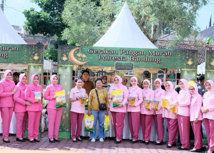 Ringankan Beban Masyarakat, Polresta Bandung Gelar Gerakan Pangan Murah Ramadan 1447 H