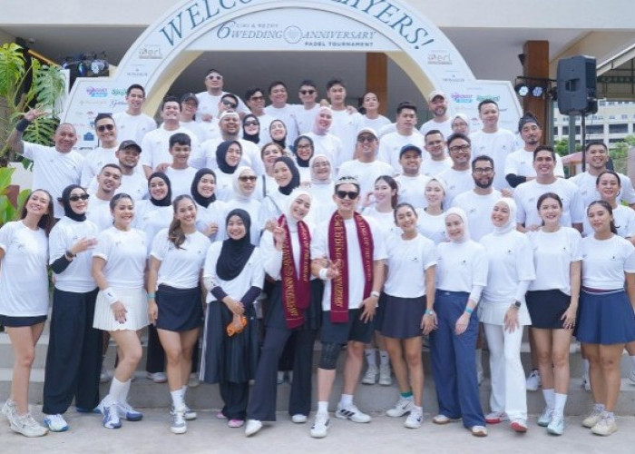 Rayakan 6 Tahun Pernikahan, Citra Kirana & Rezky Aditya Gelar Event Padel Spesial Bersama B ERL Cosmetics