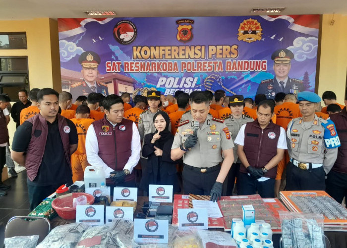 Operasi Antik Lodaya, Polresta Bandung Ungkap 50 Kasus Narkoba: Amankan 52 Tersangka