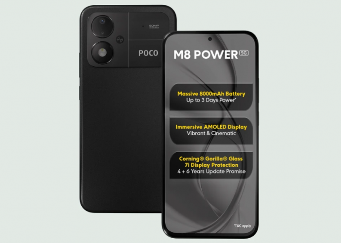 Poco M8 Power Resmi Dirilis, Baterai 8.000 mAh Diklaim Tahan hingga 38 Hari