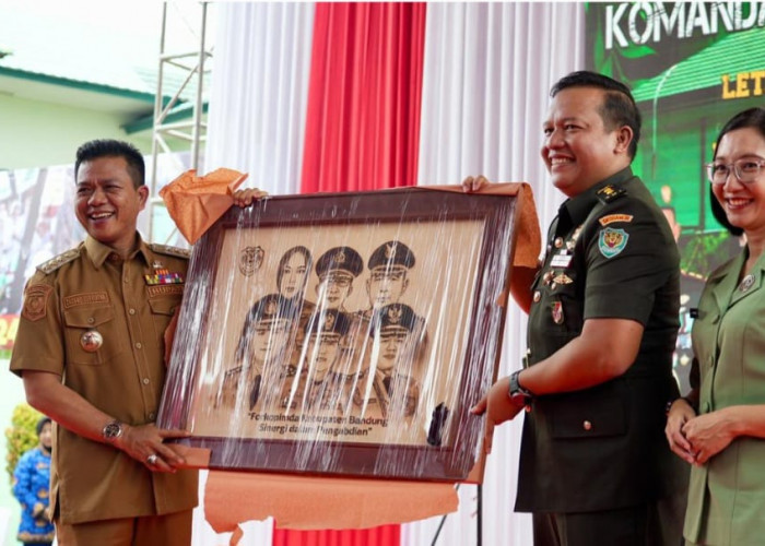 Hadiri Lepas Sambut Dandim 0624, Bupati Bandung: Kolaborasi Kunci Keberhasilan Pembangunan