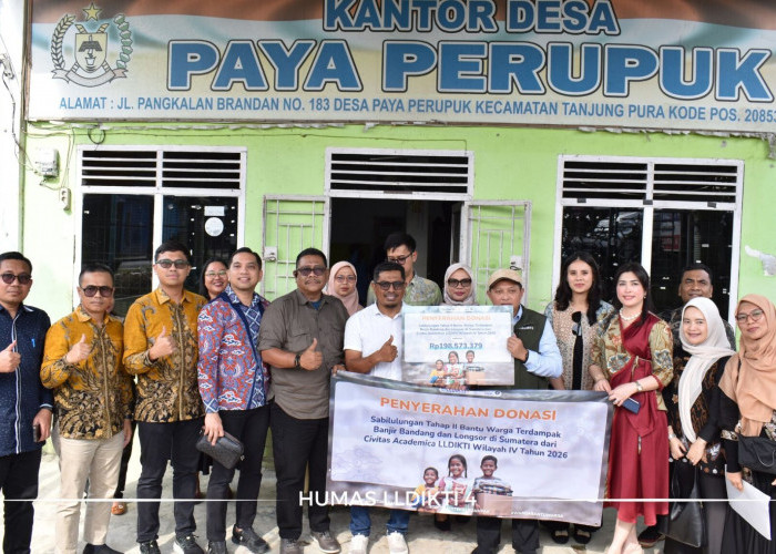 Bantu Pulihkan Ekonomi Masyarakat Sumatra, LLDIKTI 4 Suntik Donasi Tahap 2