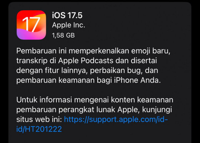  Apple Merilis iOS 17.5 dengan Pembaruan Besar dengan Fitur Baru, Cek Keuntungannya!