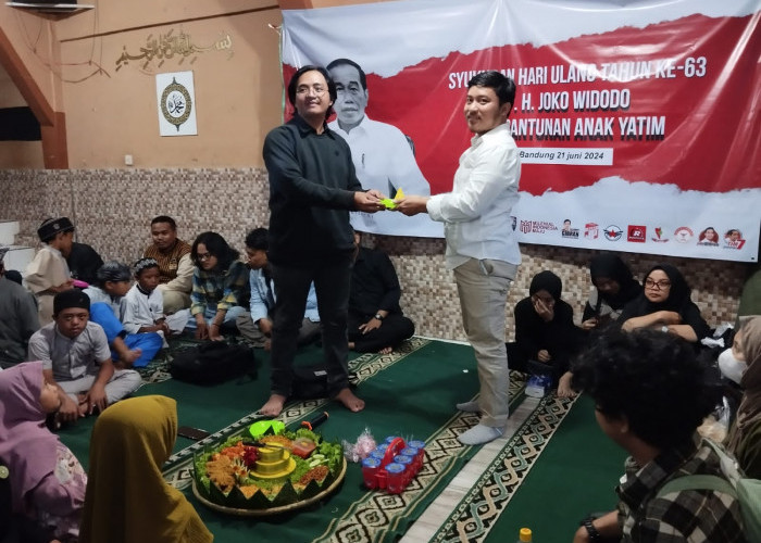 Milad Jokowi ke-63, Kelompok Relawan Santuni Anak Panti Asuhan di Cileunyi Bandung