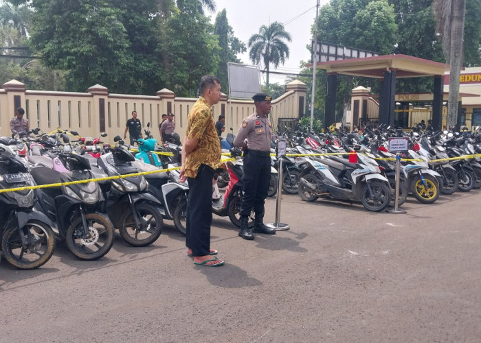 Polres Bogor dan Polresta Bogor Kota Amankan Ratusan Unit Kendaraan Hasil Rampasan Debt Collector Ilegal