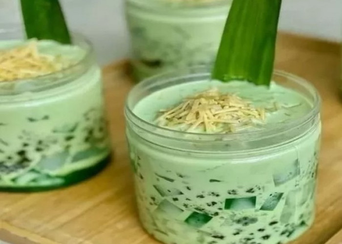 Nikmati Kesegaran Buko Pandan di Tengah Panasnya Cuaca Saat Ini, Begini Resep dan Cara Buatnya