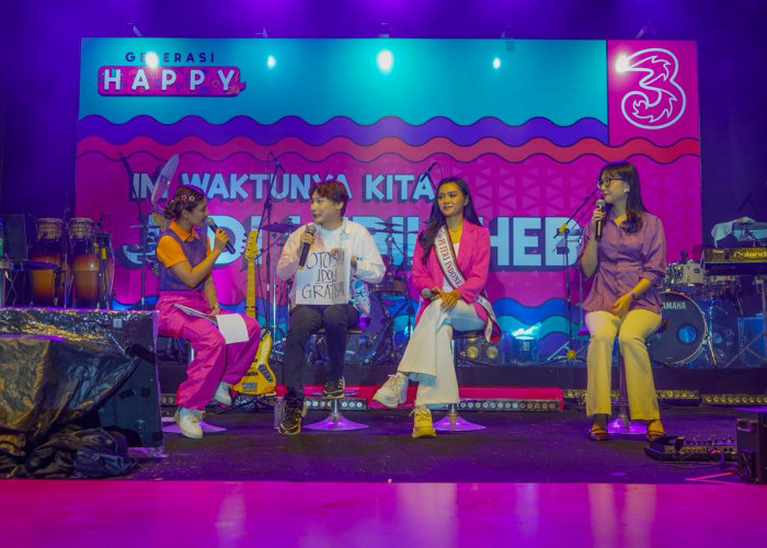Bandung Jadi Kota Penutup Generasi Happy 2025, Tri Dorong Anak Muda Melek AI dan Kreatif Digital