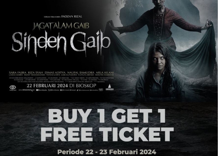 Jangan Terlewatkan! Cinema 21 Adakan Promo Buy 1 Get 1 Free Tiket Film Sinden Gaib, Cek di Bawah!