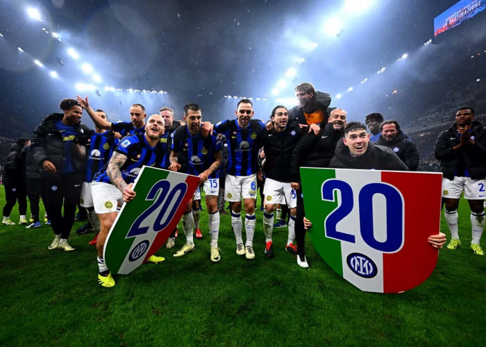 Kalahkan AC Milan di Derby della Madonnina, Inter Juara Serie A 2023/2024