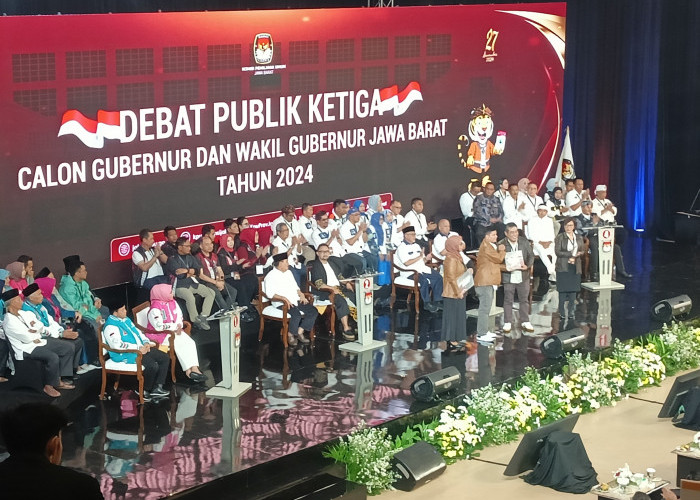 Debat Publik Ketiga Cagub-Cawagub Digelar di Bogor, Keempat Paslon Turut Hadir