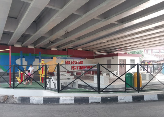 Kolong Fly Over Cibinong Transformasi Jadi Open Space Komunitas Cibinong