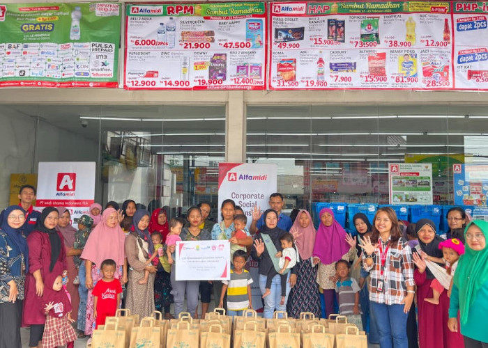 Alfamidi Lanjutkan Program CSR Protein Cegah Stunting Tahap 5 di Karawang