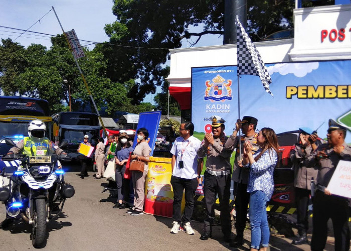 Polresta Bogor Berangkatkan Ratusan Pemudik Tujuan Akhir Yogyakarta
