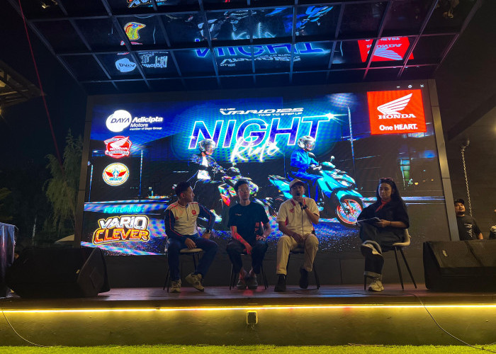 Night Ride Vario 125 Perkuat Kebersamaan Komunitas Honda di Bandung