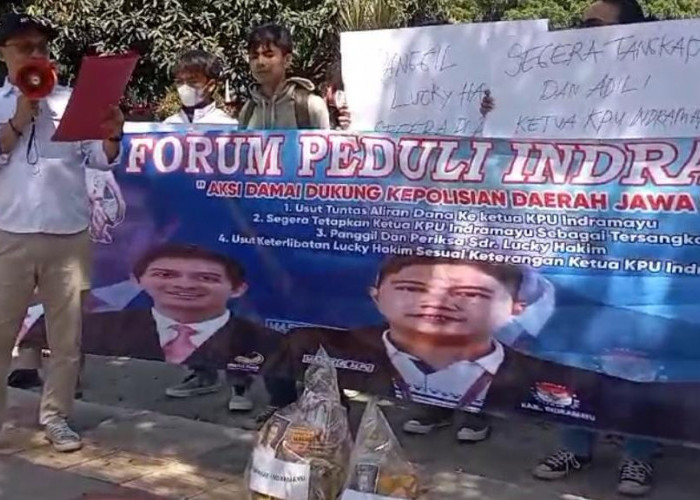 Kembali Aksi, Forum Peduli Indramayu Desak Kapolda Jabar Periksa Lucky Hakim