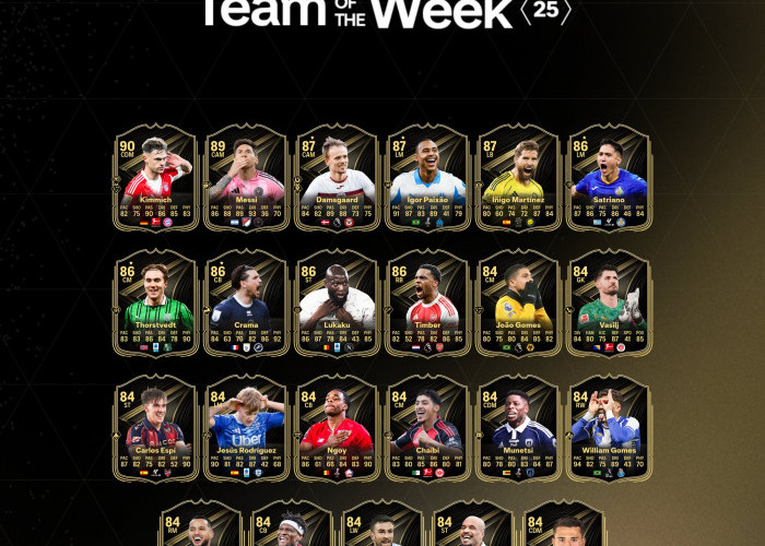 Daftar Pemain EA FC 26 TOTW 25, CDM OVR Paling Tinggi 90 Cocok META dan Ada Messi