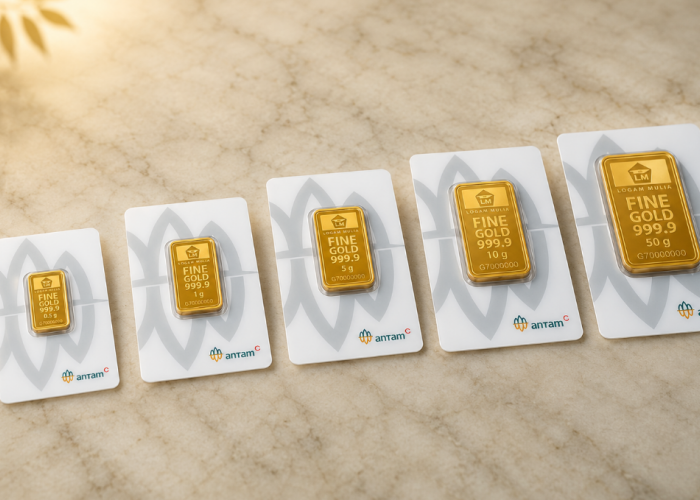 Emas Antam Hari Ini Melemah, Harga per Gram Kini Rp2,635 Juta