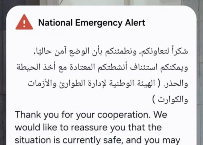 Emergency Alert Berulang di Abu Dhabi, Otoritas Pastikan Situasi Aman Usai Ancaman Rudal