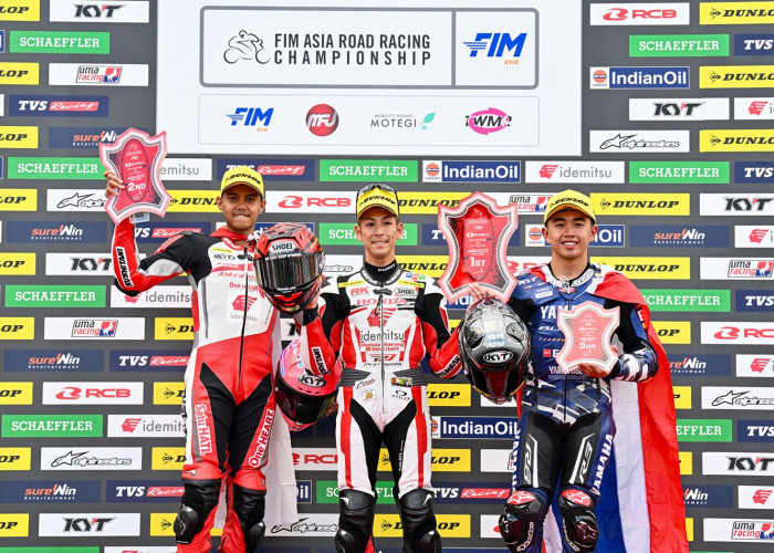 CBR Series Melesat Kencang, AHRT Borong Tiga Podium ARRC Motegi