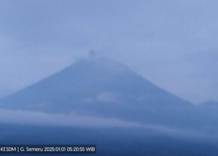 Gunung Semeru Erupsi 10 Kali di Awal Tahun 2025, Masyarakat Diminta Tetap Waspada   